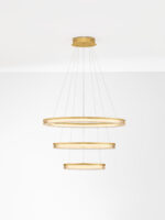 Lustra Luana 90W 3000 | 2700 | 4000K, Auriu si Aluminiu, Acrilic Nova Luce