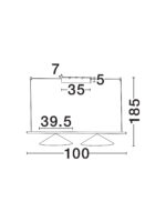 Lustra Lui 24W 3000K, Negru si Otel, Aluminiu Nova Luce