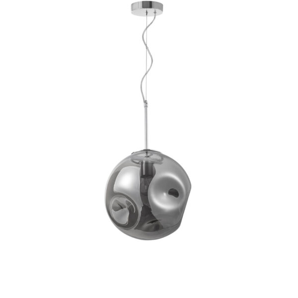 Lustra Mayan 12W, Fumuriu si Sticla, Metal Nova Luce