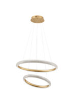 Lustra Medora 42W 3000K, Auriu si Aluminiu, Acrilic Nova Luce