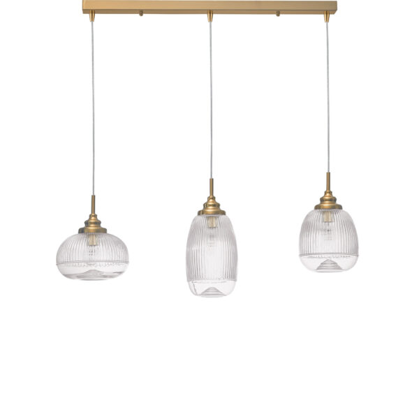 Lustra Mond 15W, Auriu, Transparent si Sticla, Metal Nova Luce