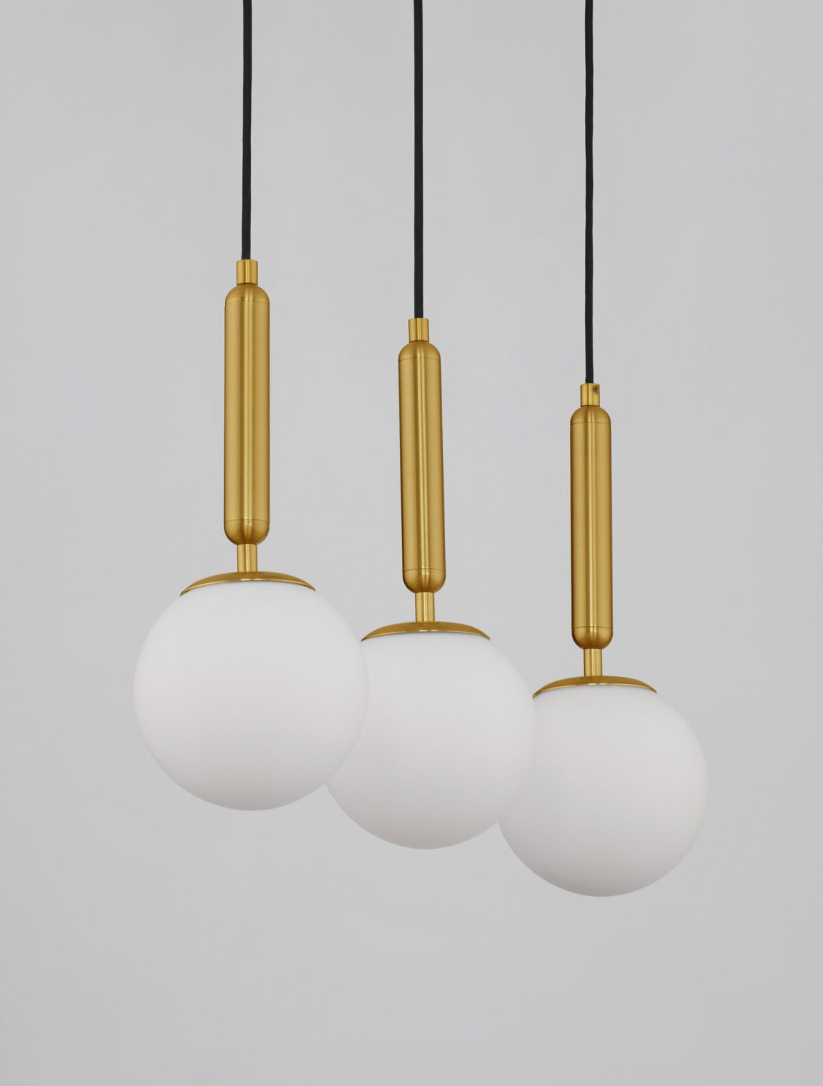 Lustra Monet 36W, Alb, Auriu si Sticla, Metal Nova Luce