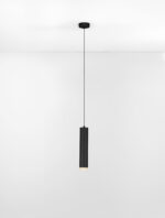 Lustra Nessi 10W, Negru, Auriu si Aluminiu Nova Luce