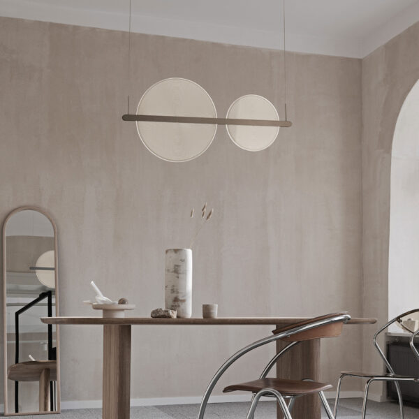 Lustra Noah 43W 3000K, Maro si Aluminiu, Acrilic Nova Luce