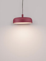 Lustra Noelia 27W 2700 K, Bordo si Otel, Aluminiu, Acrilic Nova Luce