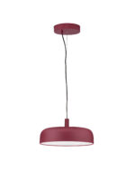 Lustra Noelia 27W 2700 K, Bordo si Otel, Aluminiu, Acrilic Nova Luce
