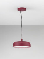 Lustra Noelia 27W 2700 K, Bordo si Otel, Aluminiu, Acrilic Nova Luce