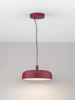 Lustra Noelia 27W 2700 K, Bordo si Otel, Aluminiu, Acrilic Nova Luce