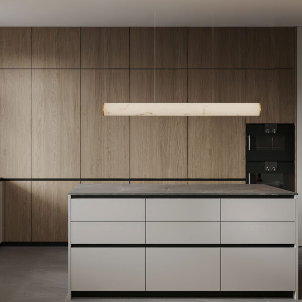 Lustra Nolia 35W 3000K, Negru, Auriu si Otel, Aluminiu, Marmura, Rasina Nova Luce