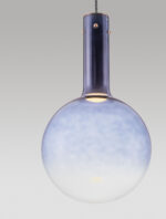 Lustra Nostos 6W 3000K, Alb, Albastru si Sticla, Metal Nova Luce