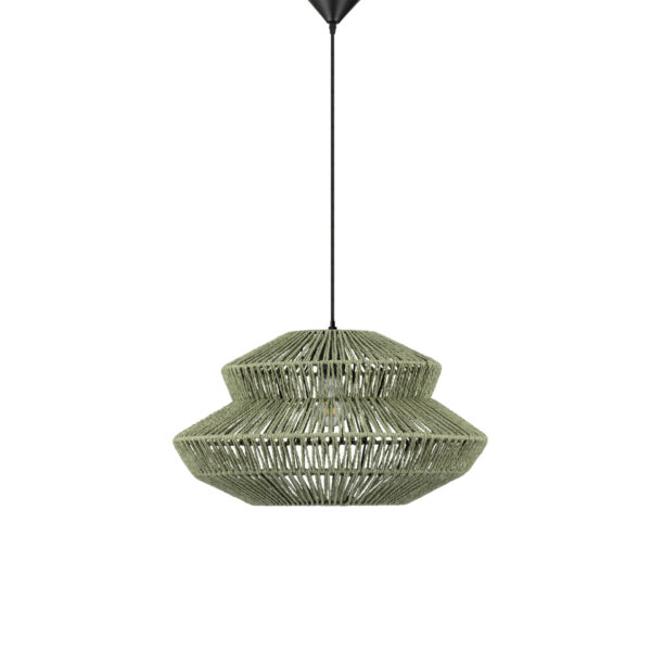 Lustra Nua 12W, Verde si Otel, Furtun luminos Nova Luce