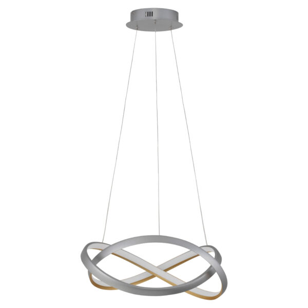 Lustra Odrey 40W 2700 | 3500 | 5000K, Auriu, Argintiu si Aluminiu, Acrilic Nova Luce