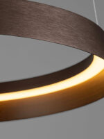 Lustra Ormi 38W 3000 | 2700 | 4000K, Cafea si Aluminiu, Acrilic Nova Luce