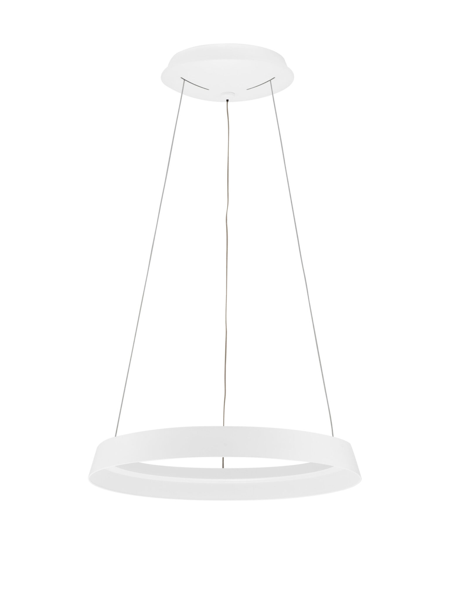 Lustra Ormi 38W 3000 | 2700 K, Alb si Aluminiu, Acrilic Nova Luce