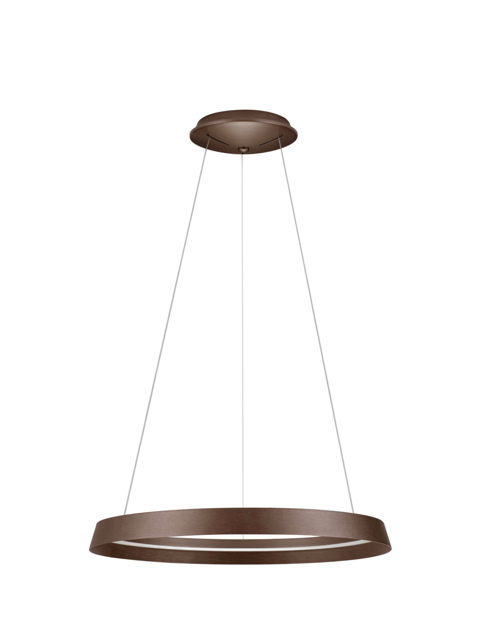 Lustra Ormi 52W 3000 | 2700 | 4000K, Cafea si Aluminiu, Acrilic Nova Luce
