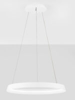 Lustra Ormi 52W 3000 | 2700 K, Alb si Aluminiu, Acrilic Nova Luce