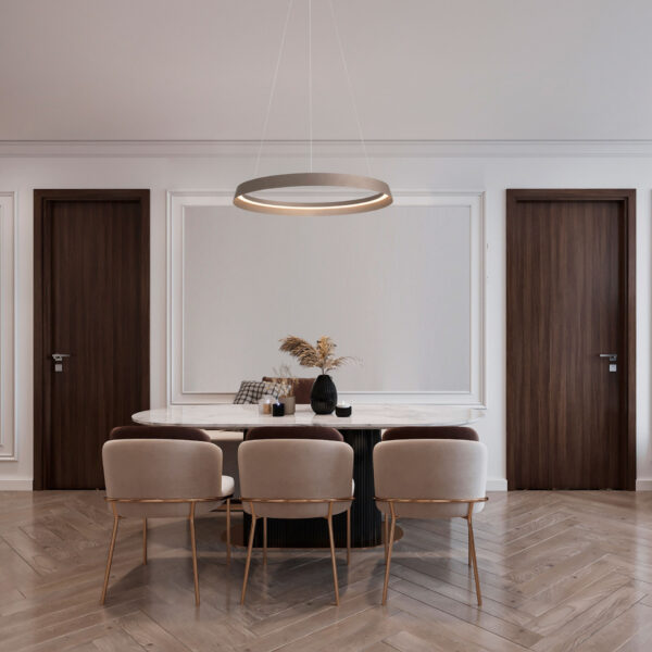 Lustra Ormi 52W 3000 | 2700 K, Auriu si Aluminiu, Acrilic Nova Luce