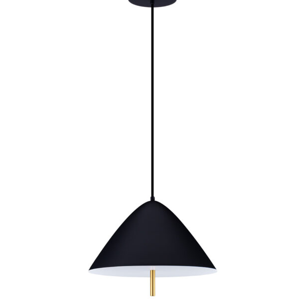 Lustra Oros 17W 3000K, Negru si Metal, Acrilic Nova Luce