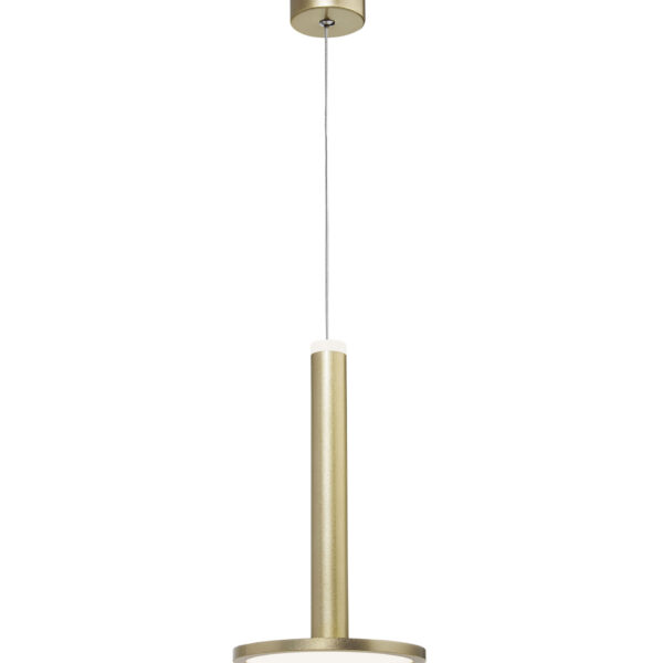 Lustra Palencia 10W 3000K, Auriu si Aluminiu, Acrilic Nova Luce