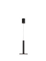 Lustra Palencia 10W 3000K, Negru si Aluminiu, Acrilic Nova Luce