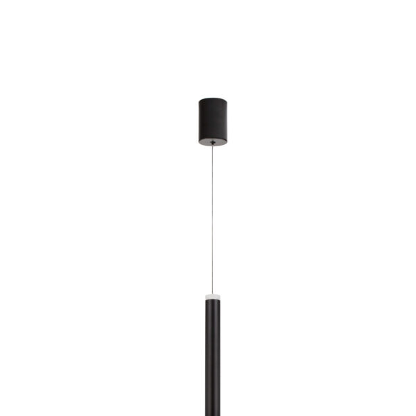 Lustra Palencia 10W 3000K, Negru si Aluminiu, Acrilic Nova Luce