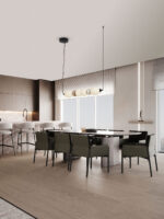 Lustra Pallina 28W 3000K, Gri si Sticla, Metal, Ceramica Nova Luce
