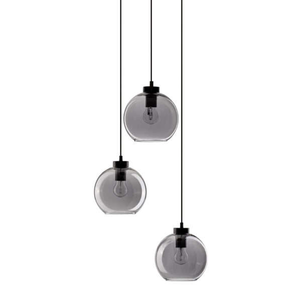 Lustra Palmer 36W, Negru si Sticla, Metal Nova Luce