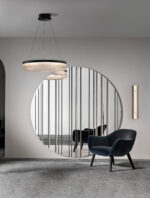 Lustra Pauline 50W 3000K, Transparent si Sticla, Aluminiu Nova Luce