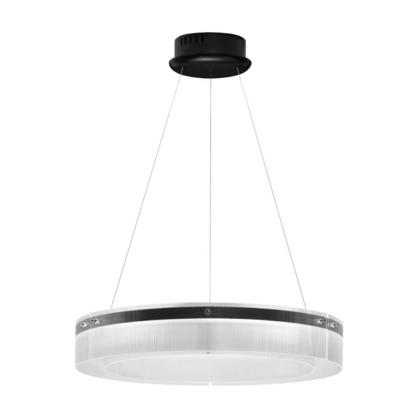 Lustra Pauline 50W 3000K, Transparent si Sticla, Aluminiu Nova Luce