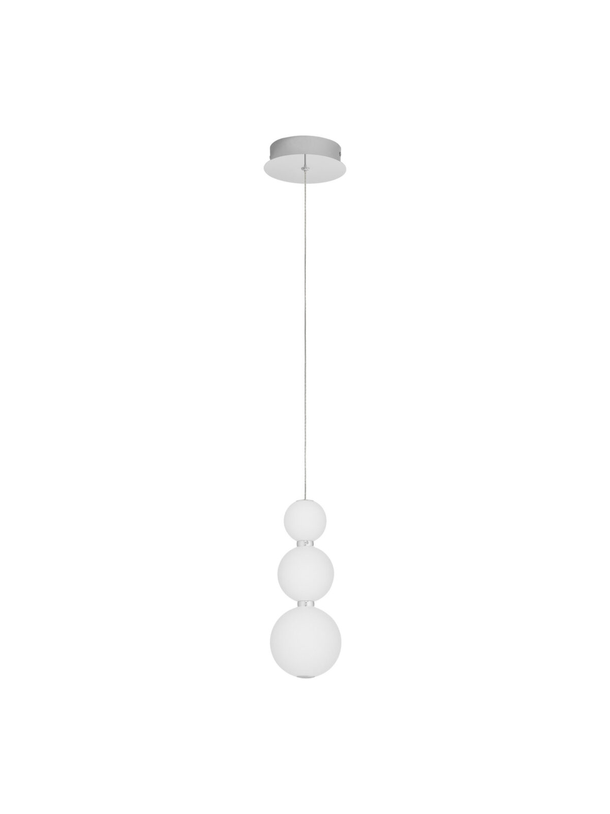 Lustra Perla 11W 3000K, Alb, Crom si Sticla, Metal Nova Luce