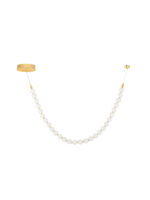 Lustra Perla 48W 3000K, Alb, Auriu si Sticla, Metal Nova Luce