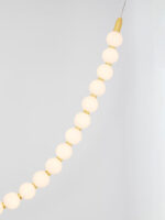 Lustra Perla 48W 3000K, Alb, Auriu si Sticla, Metal Nova Luce