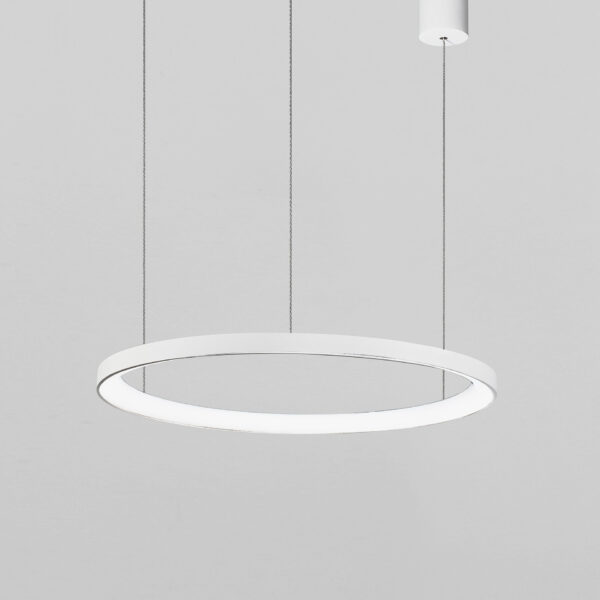 Lustra Pertino 38W 3000K, Alb si Aluminiu, Acrilic Nova Luce