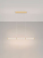 Lustra Pheme 13W 2700 K, Auriu si Metal, Acrilic Nova Luce