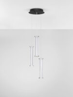 Lustra Pheme 13W 3000K, Nichel si Metal, Acrilic Nova Luce