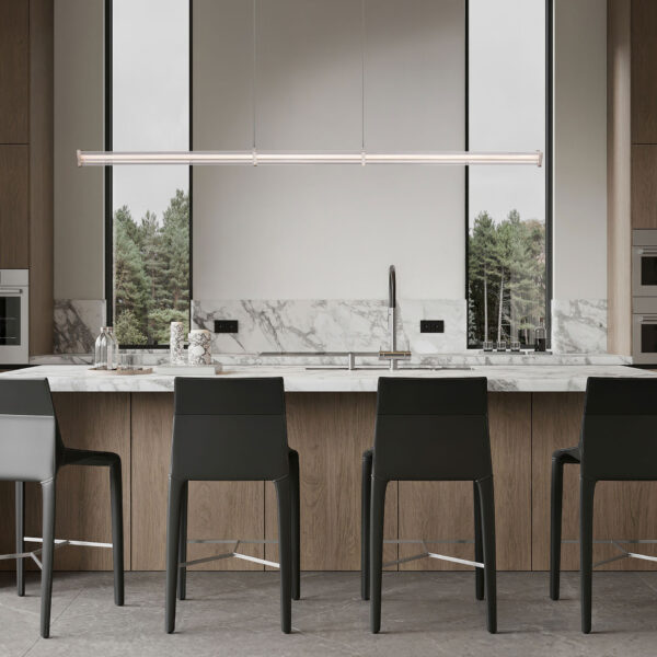 Lustra Pheme 21W 3000K, Nichel si Metal, Acrilic Nova Luce