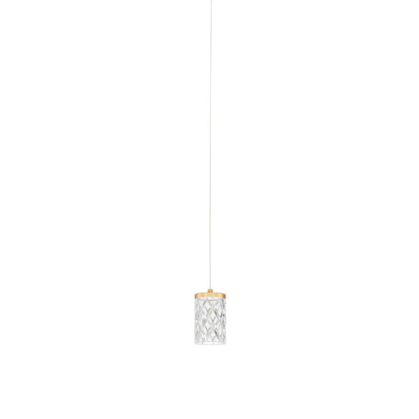 Lustra Phos 6W 3000K, Auriu si Otel, Aluminiu, Acrilic Nova Luce