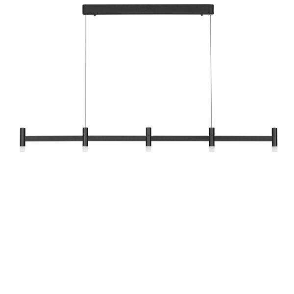 Lustra Poetic 21W 2700 K, Negru si Aluminiu, Acrilic Nova Luce