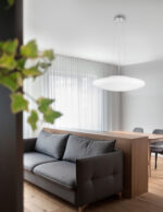 Lustra Pressione 48W, Alb si Sticla, Metal Nova Luce