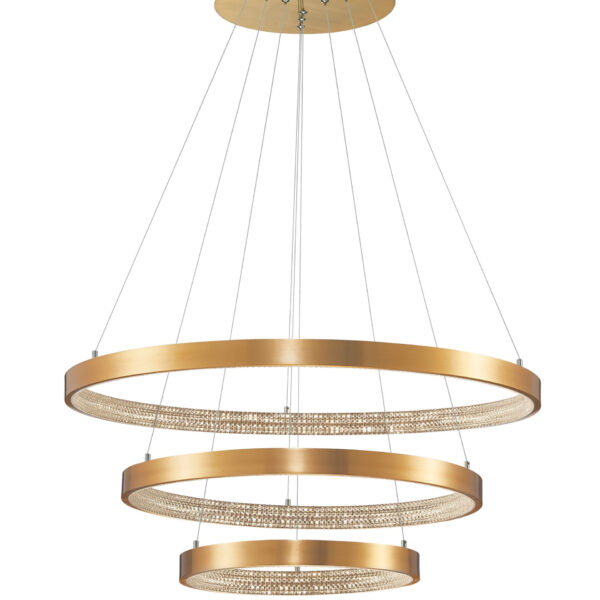 Lustra Preston 112W 3000K, Alama si Aluminiu, Acrilic Nova Luce