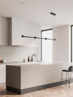 Lustra Puize 24W 3000K, Negru si Aluminiu Nova Luce