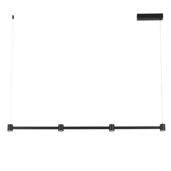 Lustra Puize 24W 3000K, Negru si Aluminiu Nova Luce