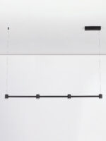 Lustra Puize 24W 3000K, Negru si Aluminiu Nova Luce