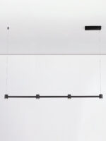 Lustra Puize 24W 3000K, Negru si Aluminiu Nova Luce