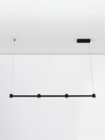 Lustra Puize 24W 3000K, Negru si Aluminiu Nova Luce