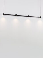 Lustra Puize 24W 3000K, Negru si Aluminiu Nova Luce