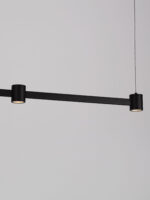 Lustra Puize 24W 3000K, Negru si Aluminiu Nova Luce