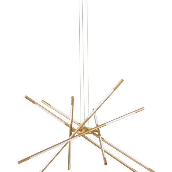 Lustra Raccio 68W 3000K, Auriu si Metal, Acrilic Nova Luce