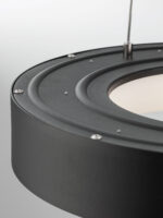 Lustra Rando 30W 3000K, Negru si Aluminiu, Acrilic Nova Luce