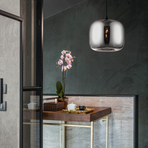 Lustra Savaz 12W, Crom si Sticla, Metal Nova Luce
